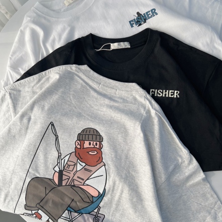 8556 FISHER釣魚男孩短袖