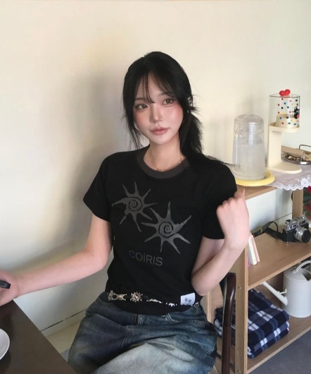 COIRIS 撞色滾邊短袖