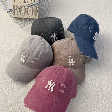 MLB割破水洗老帽 KARINA同款