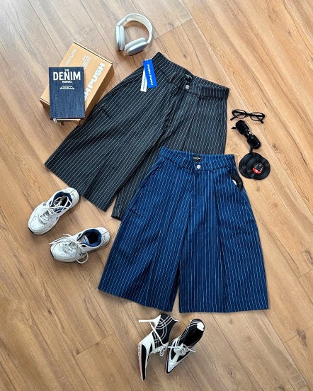 PUSH PUSH PINSTRIPE 條紋七分褲