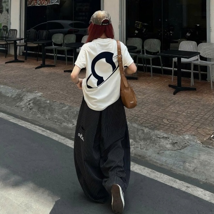 Outerity 條紋氣球褲