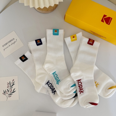 KODAK 方標長襪五雙組